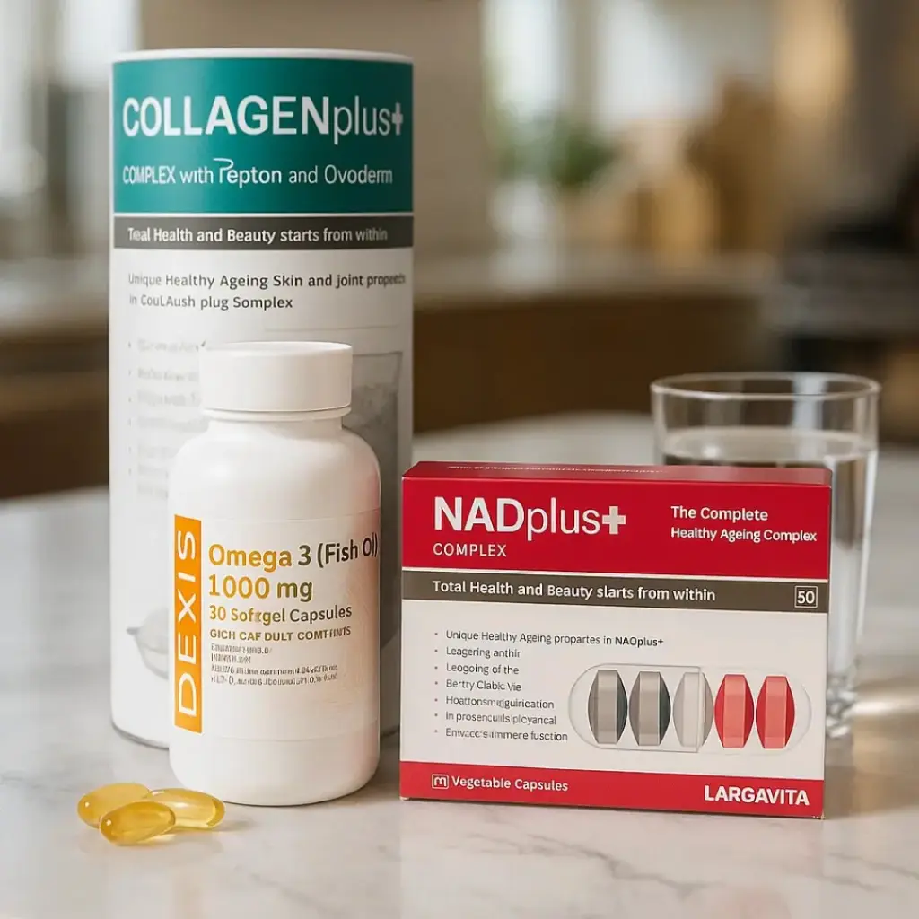 [NDCOO3] NADplus+ Complex, COLLAGENplus+ & Omega 3 Gel Caps